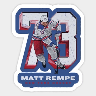 Matt Rempe New York R Number Sticker